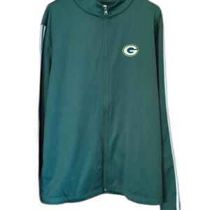 Green Bay Packers sweatshirt fill zip mens XL green NFL football sports